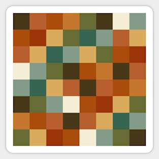 Retro Checker Pattern Sticker